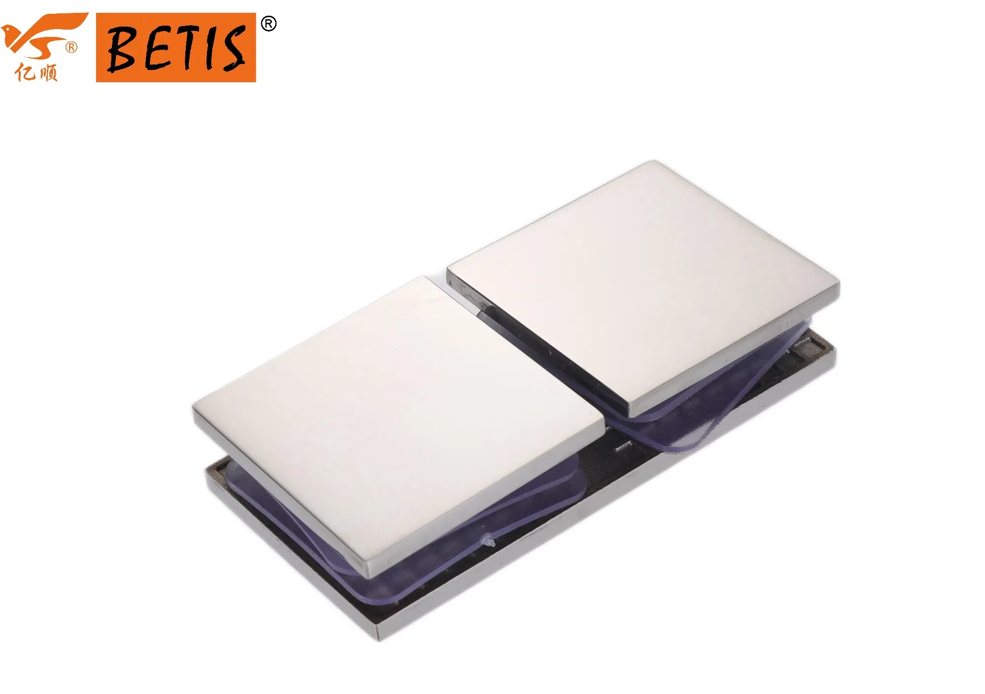 Shower Enclosure Hardware Patch Fitting Mirror Finish Heavy Duty Split-Face Glass Clamp Retaining Clip