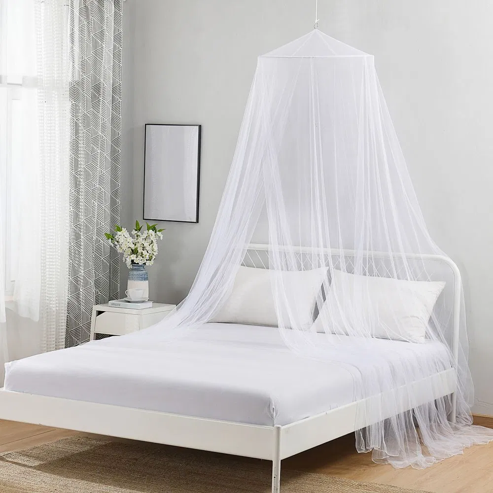 Portable Mosquito Net Round Circular Simple Full Summer 100% Polyester Mosquito Net Adults Hanging Folded 50d or Customized
