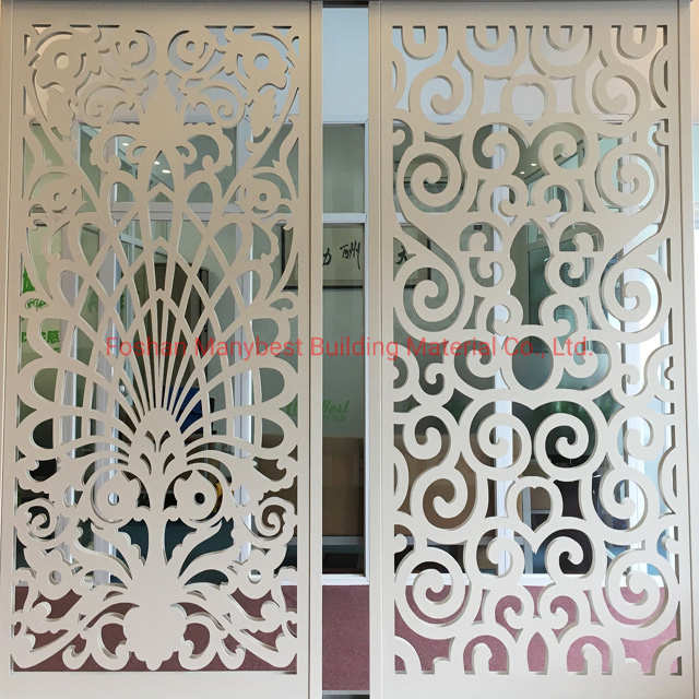 Customized Carving Aluminum Wall Panel Metal Screen Fence for Interior