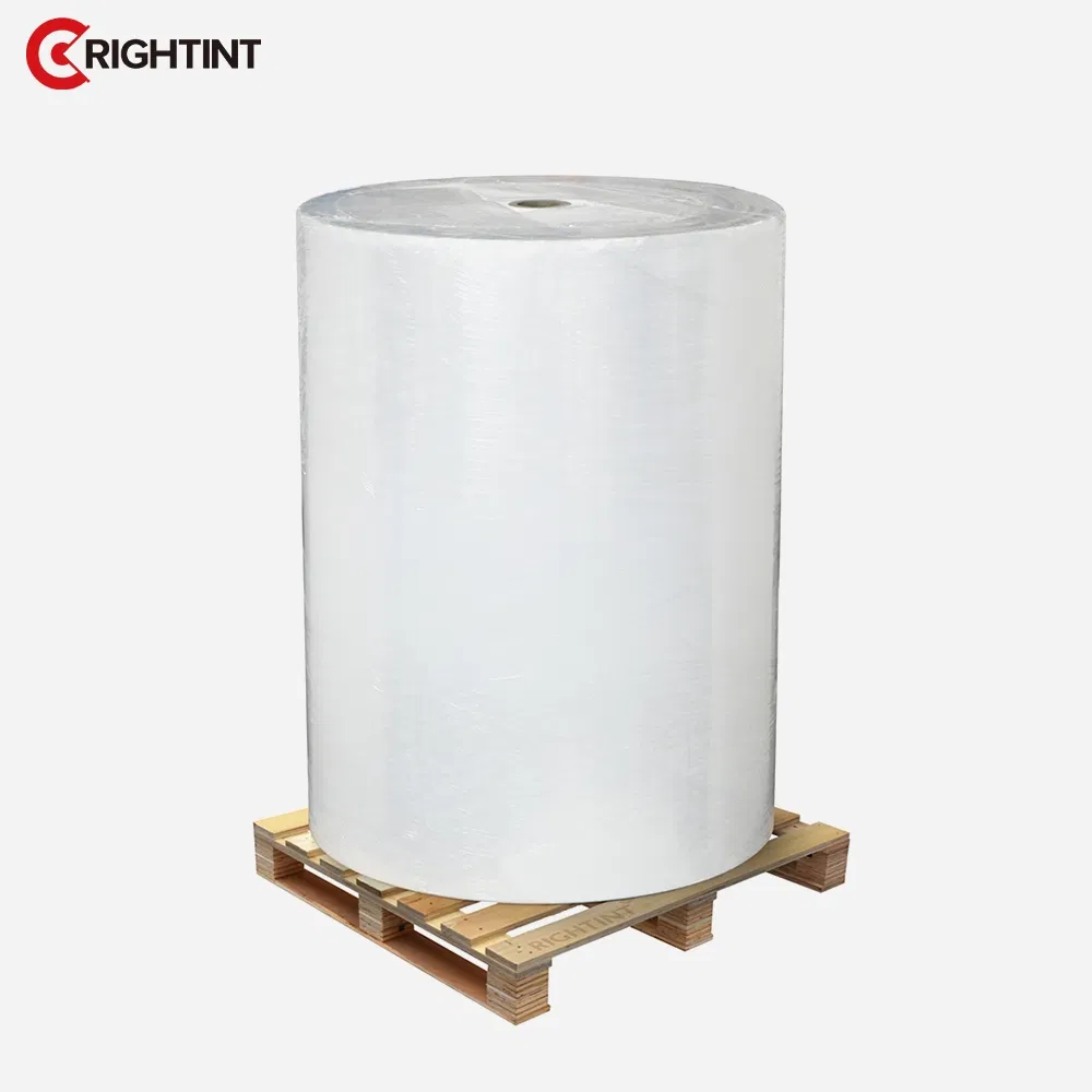 Durable PET flexo jumbo roll film for rating plate and nameplate labels
