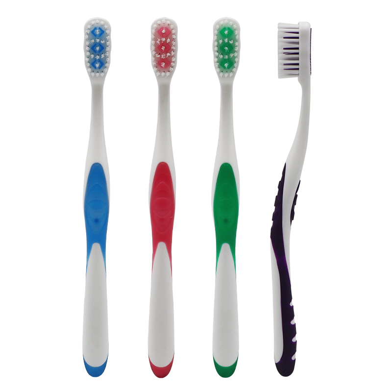 Premium Soft Bristle Toothbrush with Ergonomic Rubber Handle