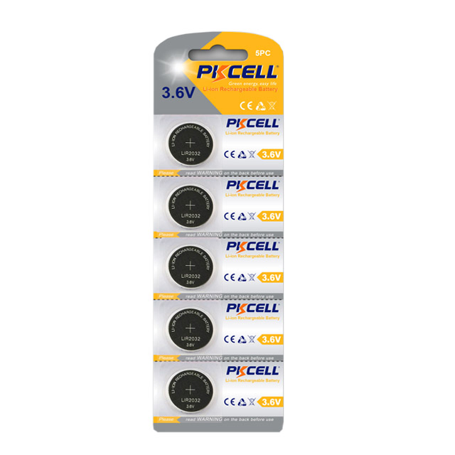 Аккумуляторная батарейка PKCell LIR2032 3.6V