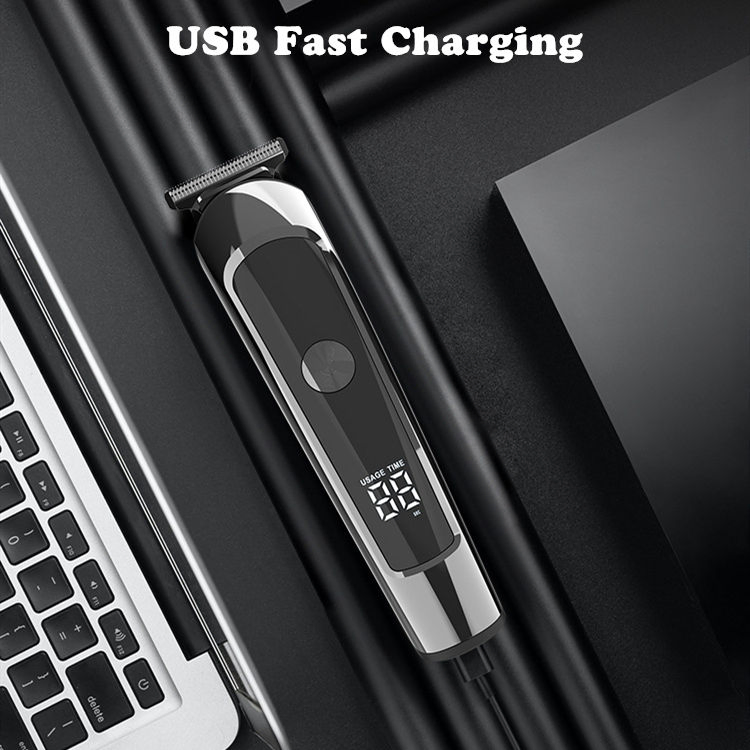 Wholesale Household Cordless Electric Multi-Functional Hair Clipper for Men, Low Noise Facial Beard and Hair Trimmer