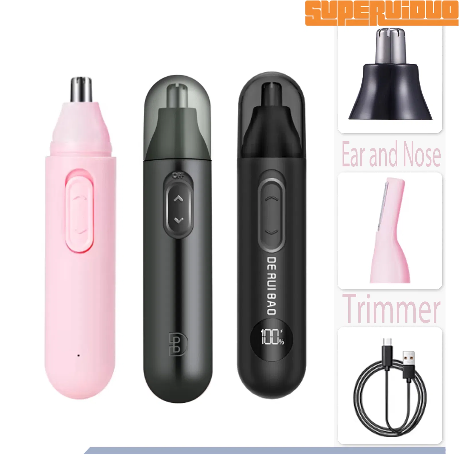 Executive Style Matte Finish Portable Nose Hair Trimmer