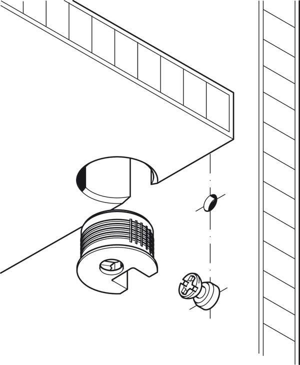 Customized Made Furniture Nuts Flush System Rafix 20 Connector with Bolts