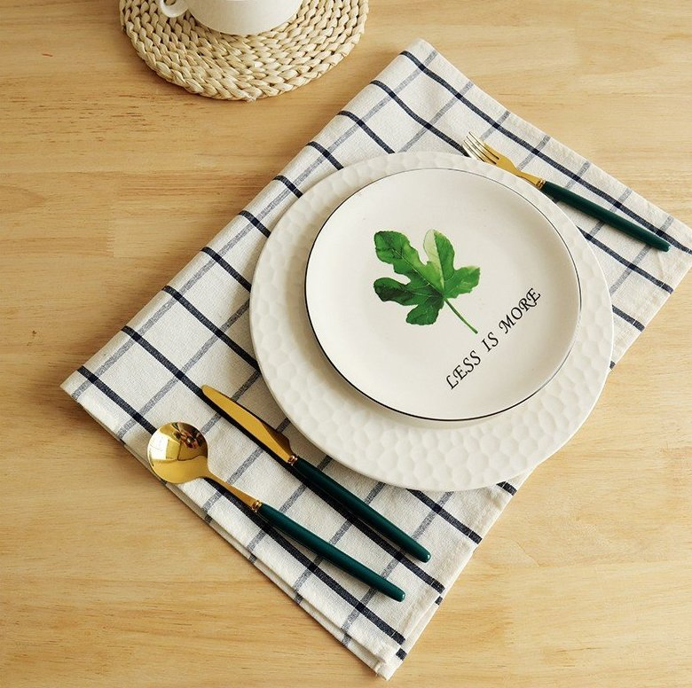 Customised High Quality Tea Towel Reusable Quick-Drying Kitchen Hand Towels