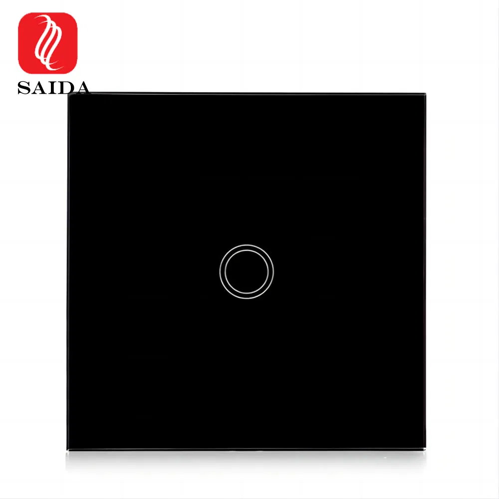 Customized New Design 86X86X2mm Tempered Glass for Touch Switch Panel Printing