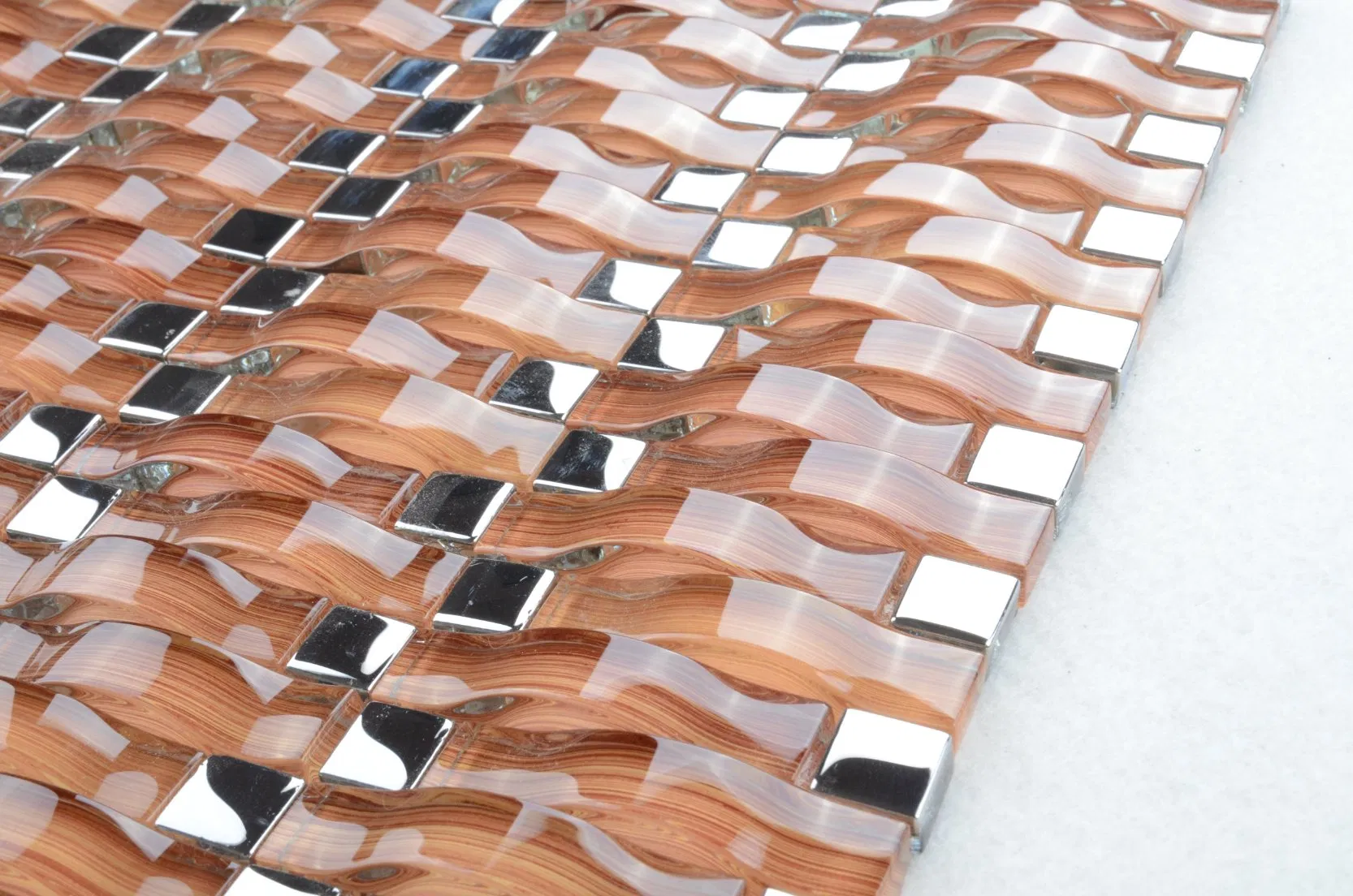 Germany Style Building Decoration Material Crystal Mosaic Tile