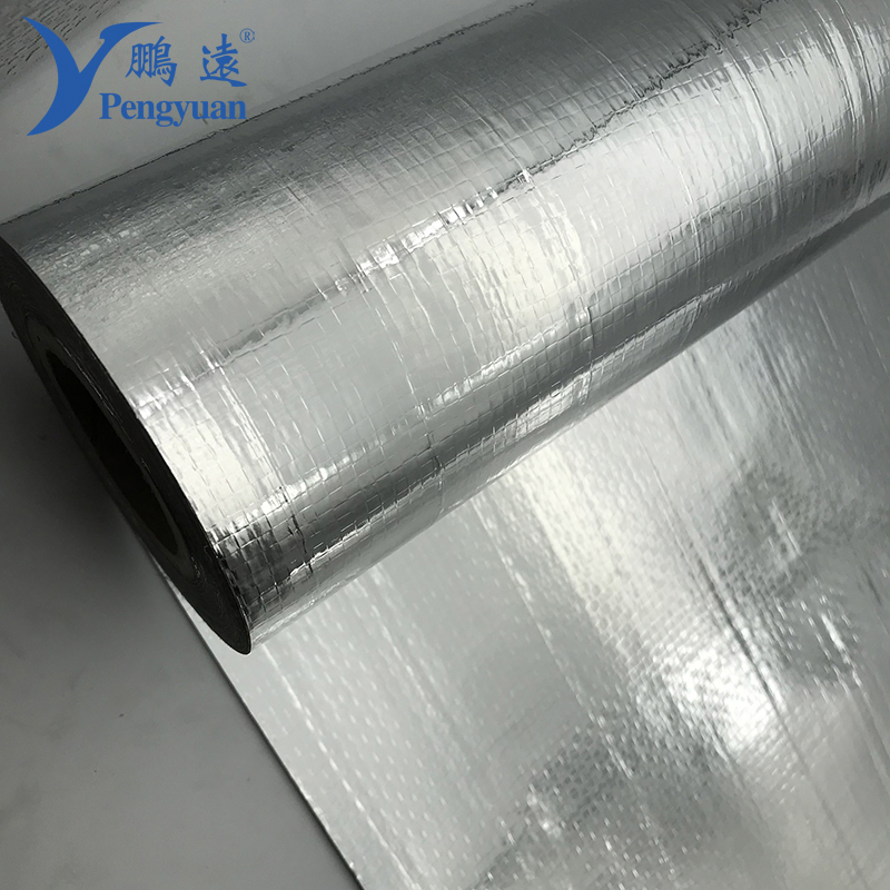 Perforated Blue Aluminum Foil Woven Fabric PE Coating Heat Thermal Insulation Building Material for Roof