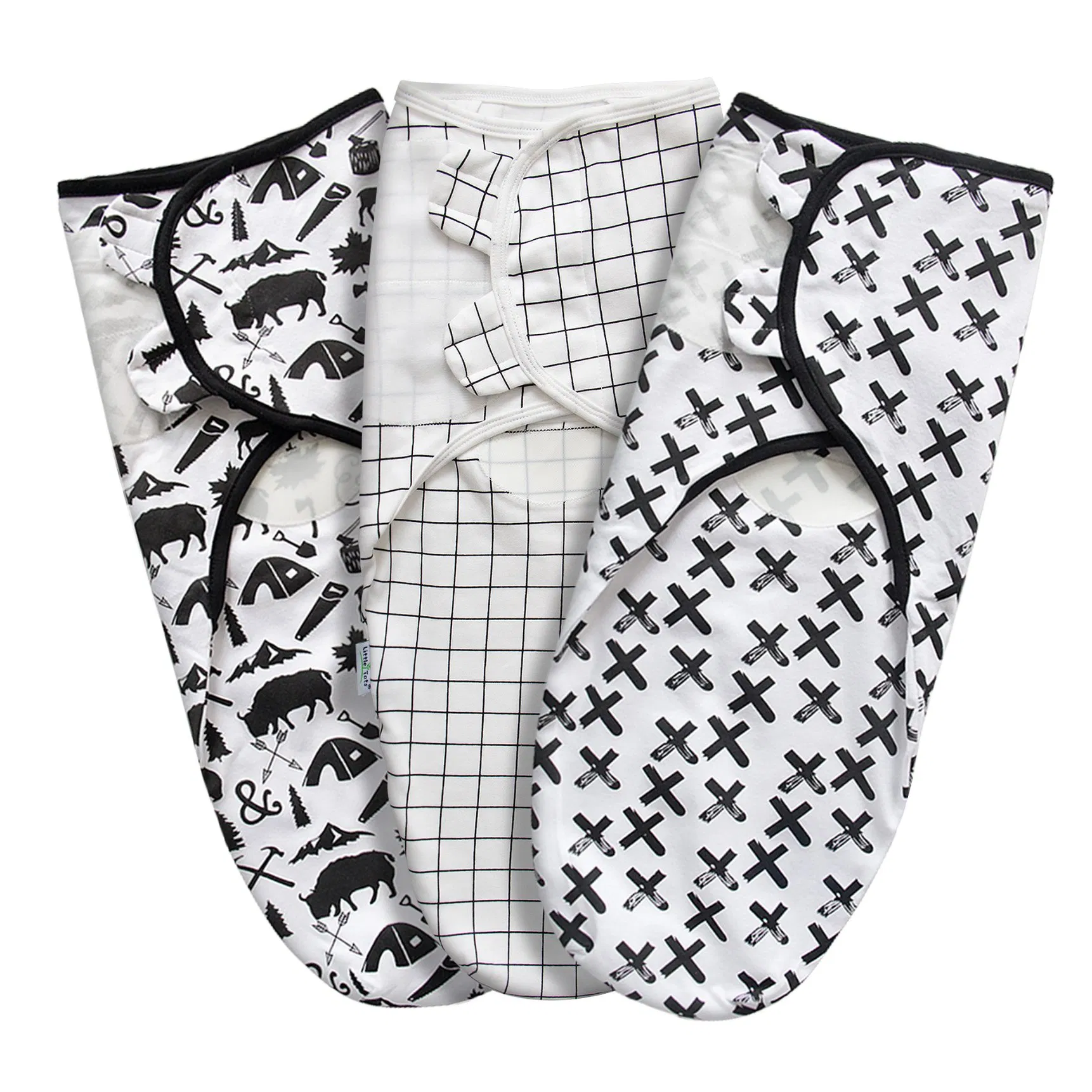 Adjustable Newborn Swaddle Blanket Sleep Sack Easy Diaper Changing Sleeping Bag with Zipper