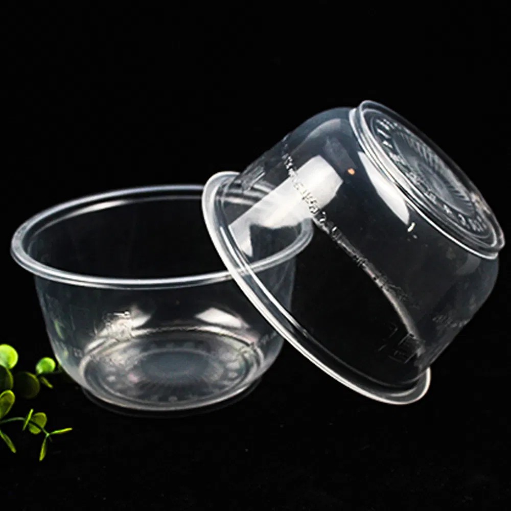 Microwave Disposable Plastic Food Container PP Roud Bowl