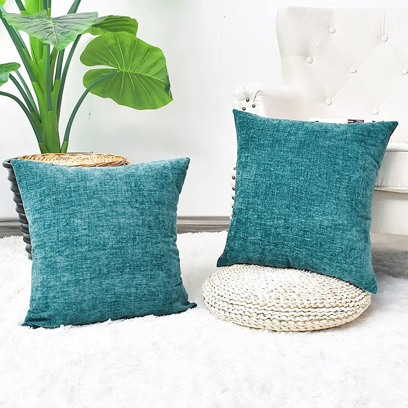 Corduroy Solid Chair Pad Super Soft Thick Washable Seat Cushion