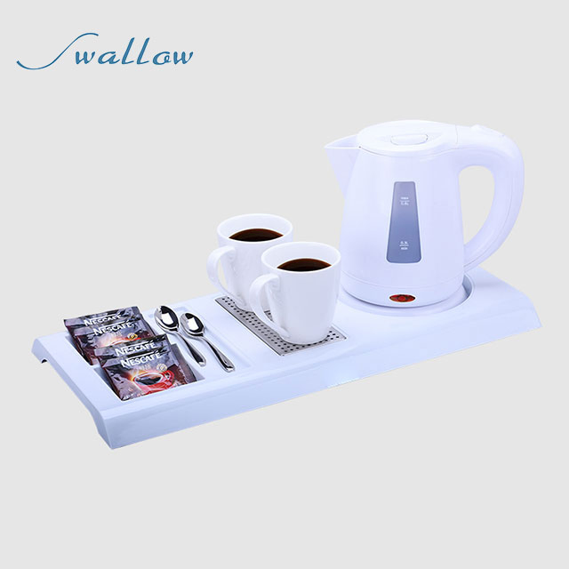 360 Degree Rotation Hotel Plastic Electric Kettle Tray, Hotel Kettle Tray Set