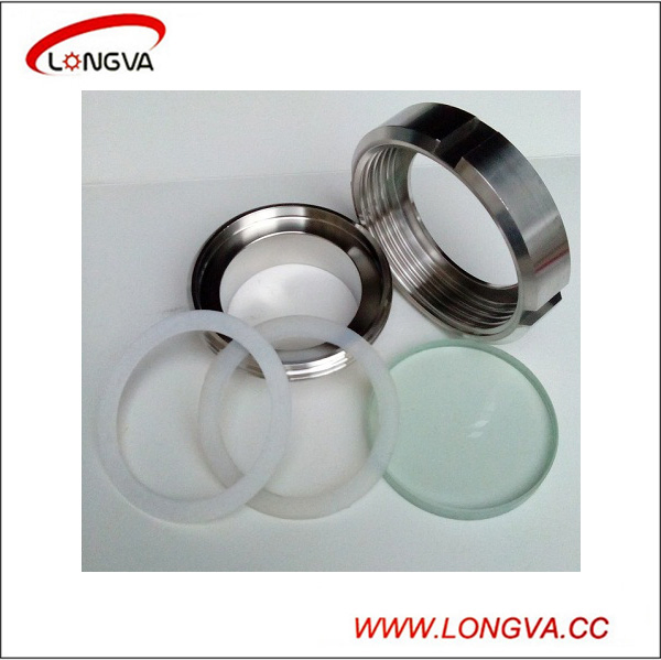 Sanitary Stainless Steel Butt Weld Glass Tube Vessel Union Sight Glass Fitting