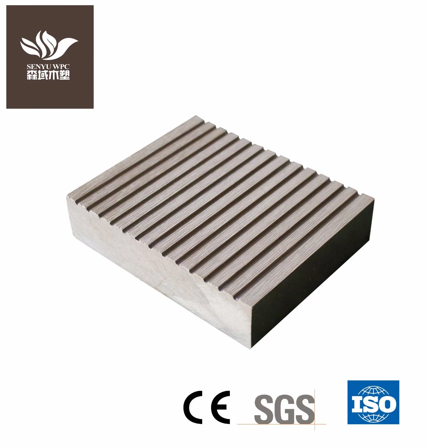 Factory Exterior Hollow WPC Board Wood Flooring Composite Decking