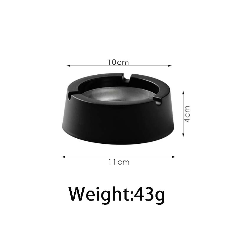 Smoking Accessories Customized Stainless Steel Ashtrays in Various Styles 48g Wholesale Factory