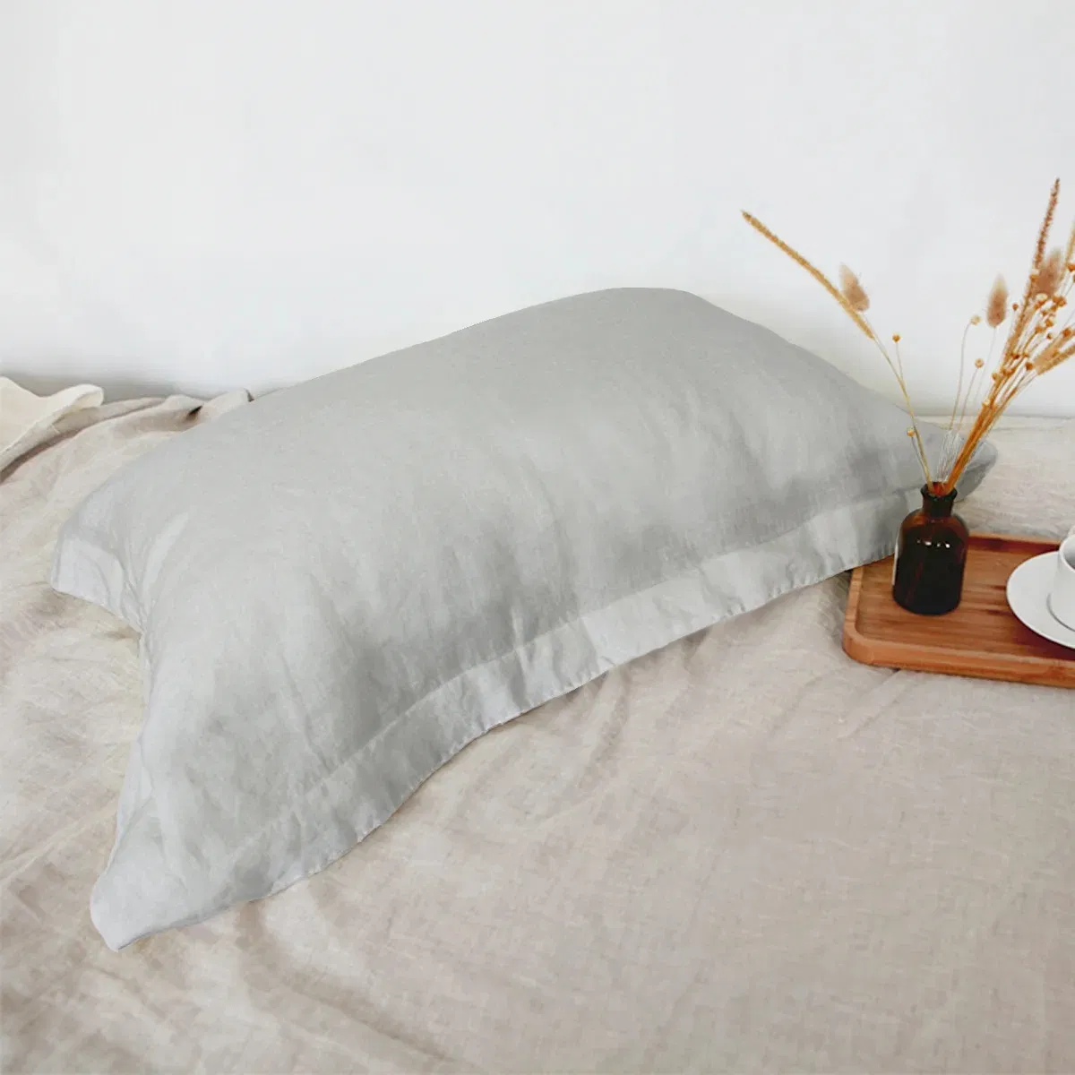 High Quality Flax Cotton Blend Soft Breathable Duvet Cover Set