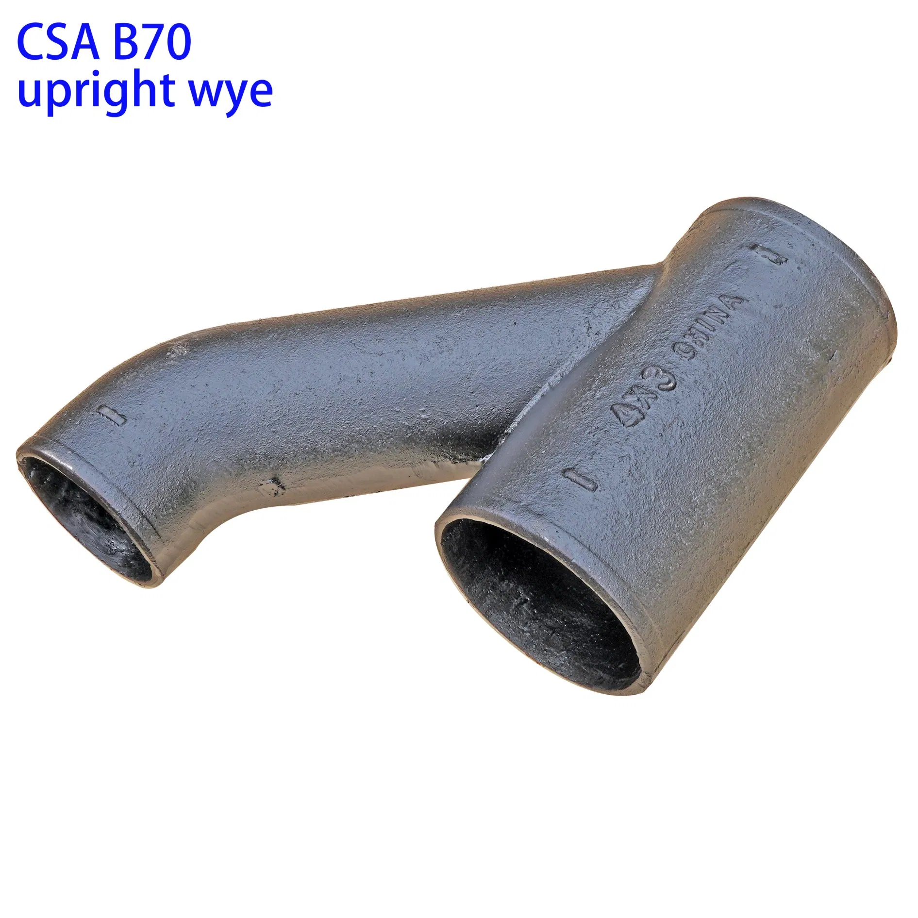 Canadian Standard CSA B70 Cast Iron Fitting Upright Wye