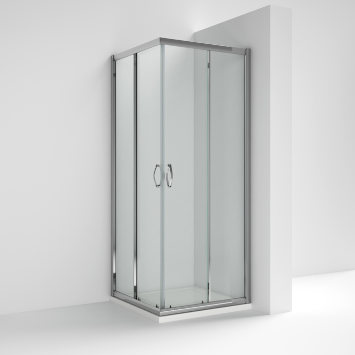Modern Square Tempered Glass Shower Enclosure with Door 760X760mm