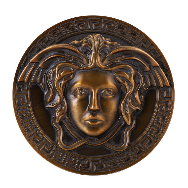 Customized Brass Embossed Plaque 3D Bronze Recessed Relief