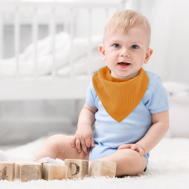 Hot Selling Baby Cotton Triangle Scarf Fall and Winter Dental Bibs