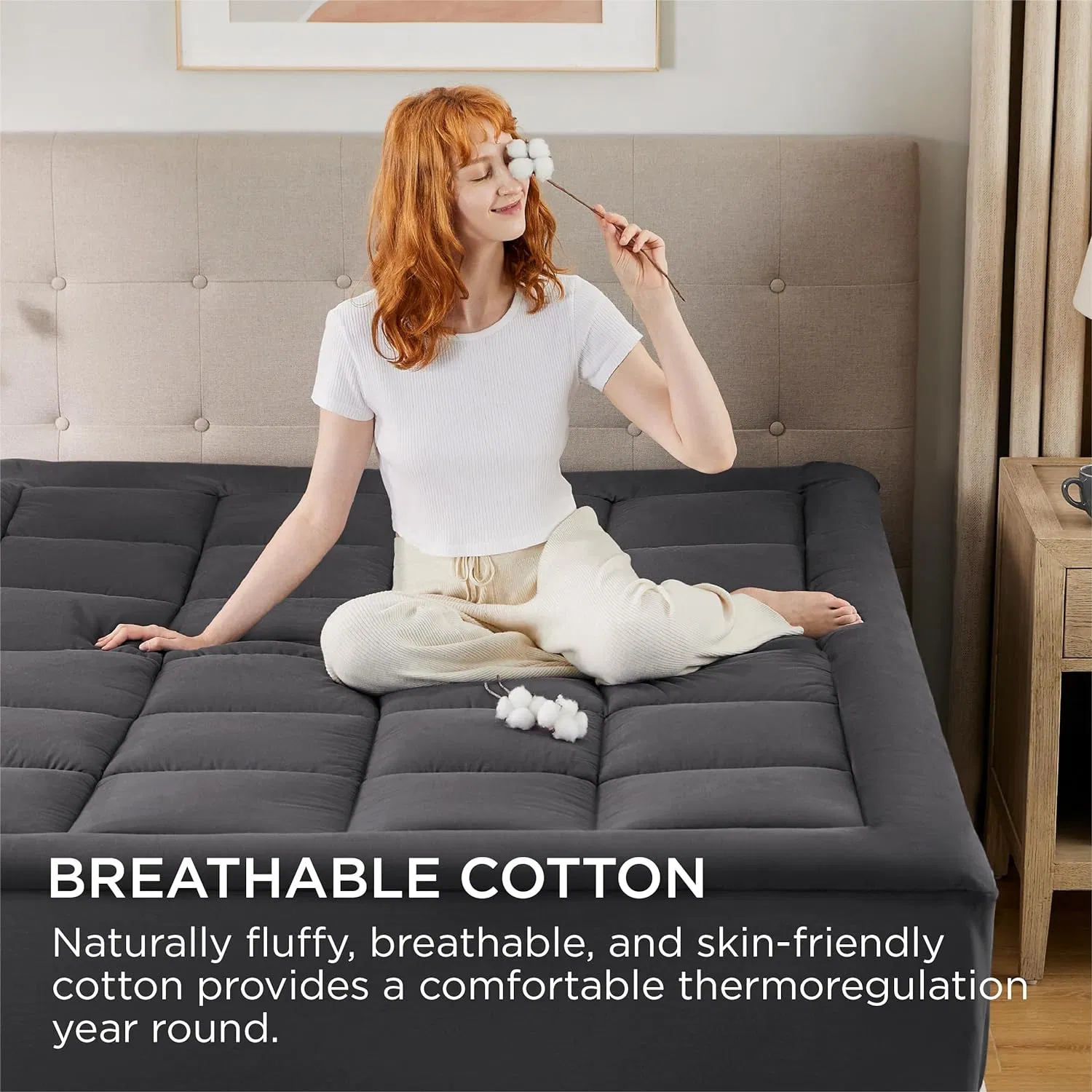 Ultra Soft Quilted Mattress Pad for Ultimate Comfort