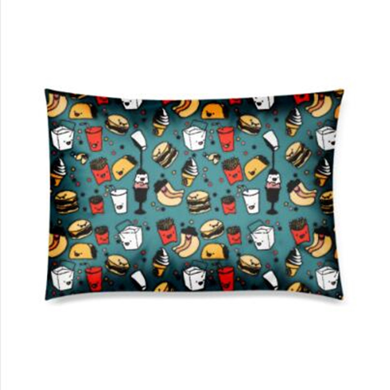 Custom Print Pillows Cover Fashion Pillow Case for Bedroom