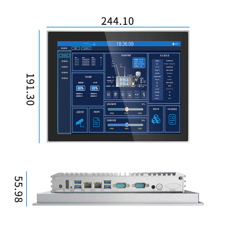 Portable Monitor 4K Touch Screen IPS Industrial Touch Screen Monitor with PC 10.1 13.3 15.6 Inch Touch Screen Monitor