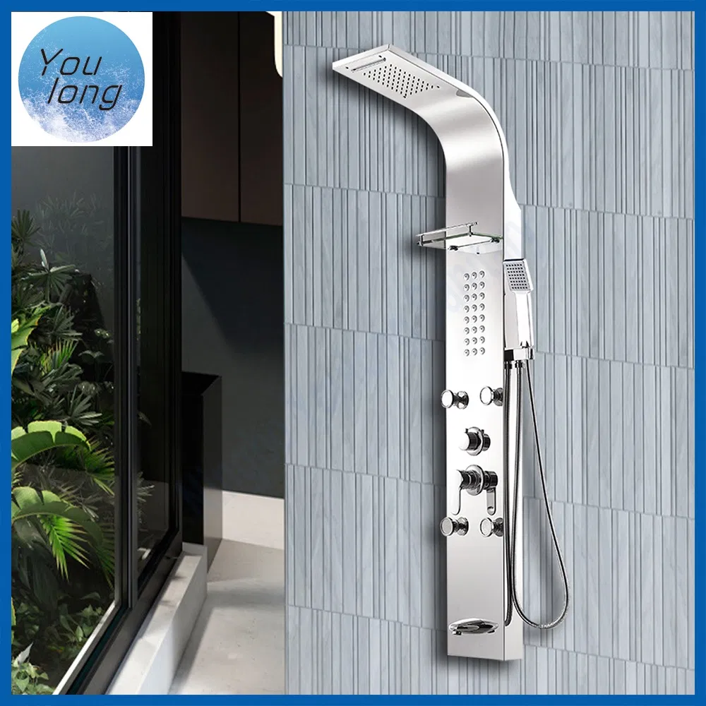Modern Home Bathroom Multifunctional Shower Column Faucet Shower Panel