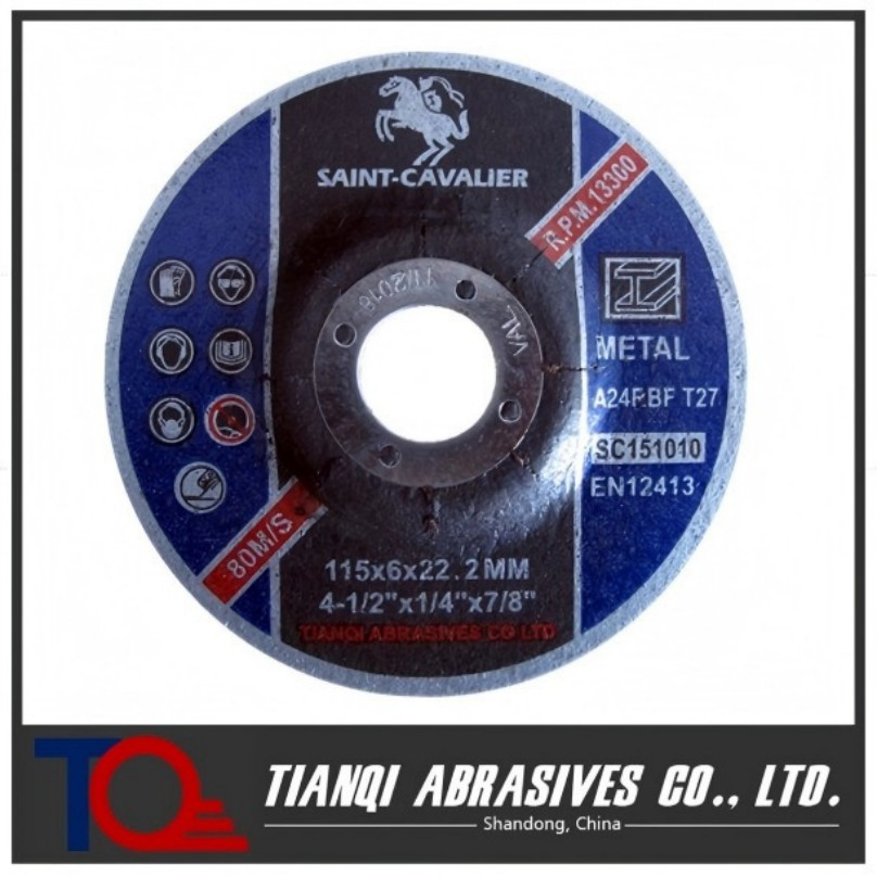 4 1/2'' Inch 115X6.0X22.2mm Abrasive Polishing Cut off Disc Flap Cutting and Grinding