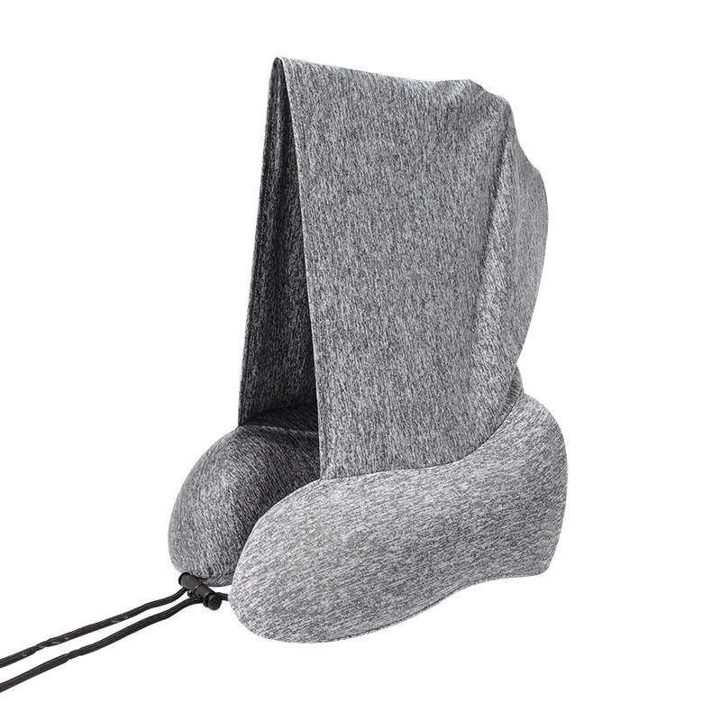 Travel Pillow for Airplane Memory Foam Hooded Travel Pillow for Airplane Case Airplane Headrest Pillow with Hoodie