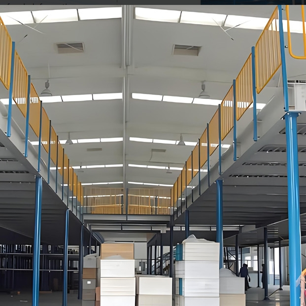 Powder-Coated Steel Platform Warehouse Storage Rack with Scratch-Resistant Finish Durable Industrial Platform