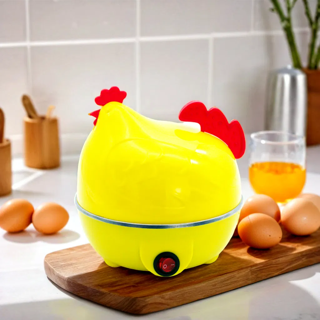 Electric Egg Cooker with Compact Design and Egg Steamer Function