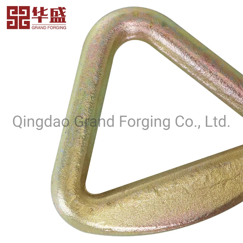 Hot Forging Metal Steel Hardware Triangle Welded Ring for Strap