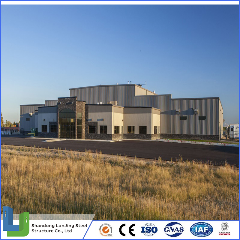 Light Structural Steel Fabrication Building Construction with Q235B or Q345b Steel Columns