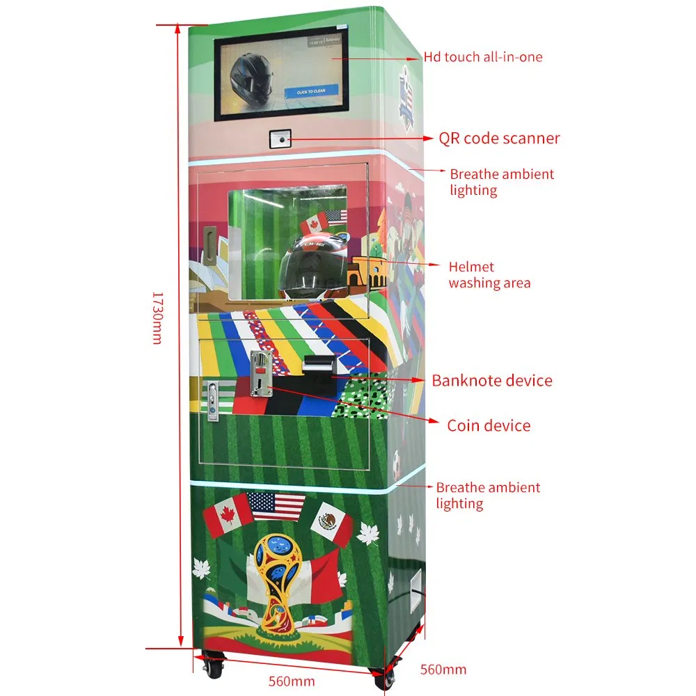 Upus Original Worldwide Helmet Cleaning Machine for Effective Automatic Vendo Operations