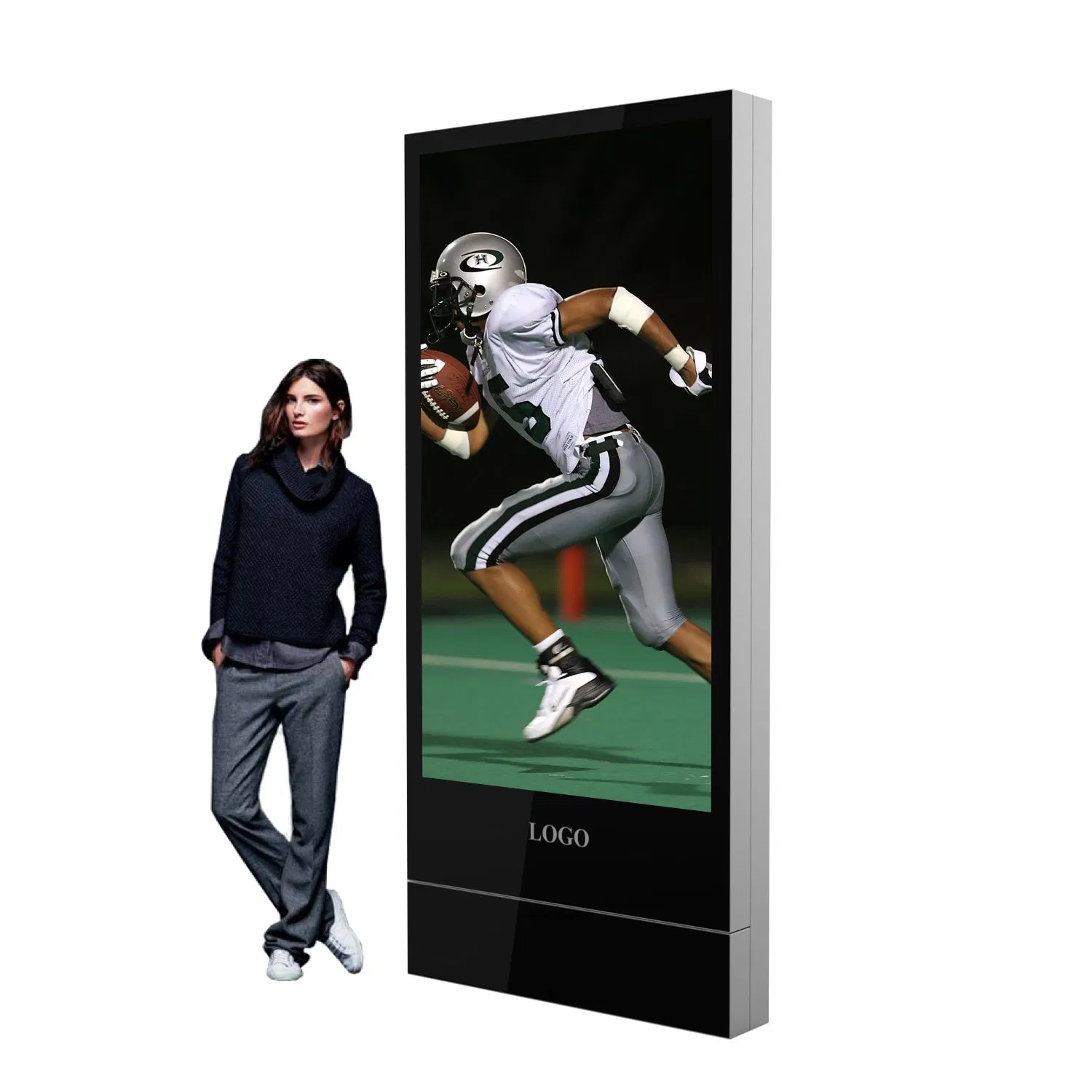 Floor-Standing Indoor Advertising LCD Screen Digital Totem Display for Shopping Mall