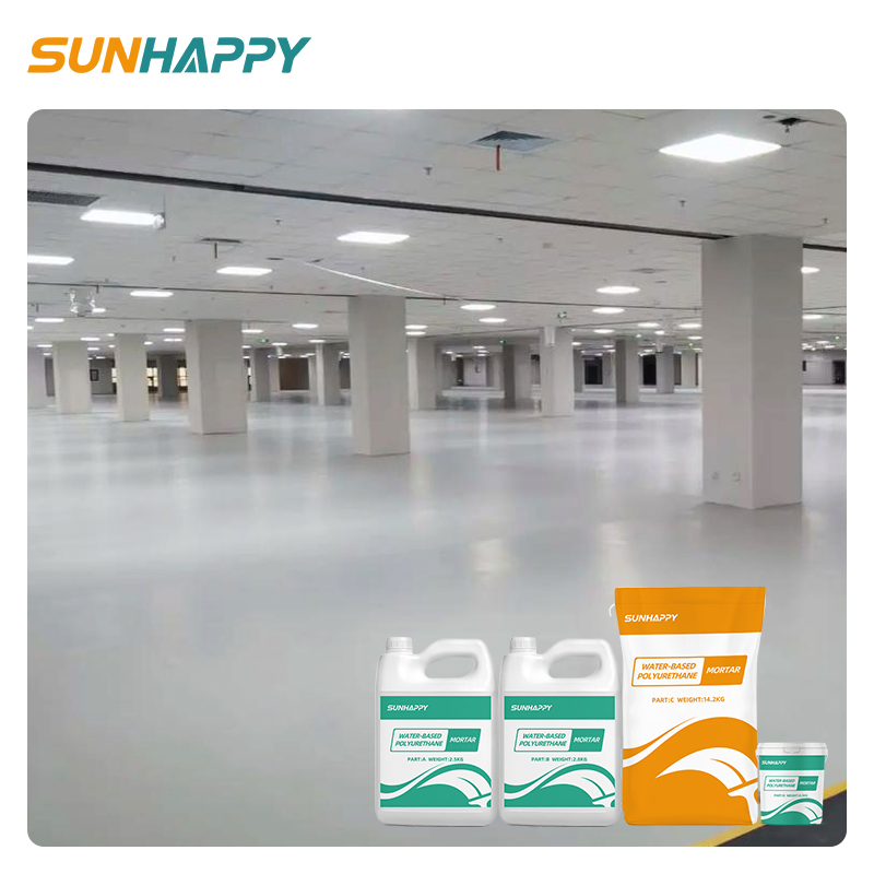 Fast-Curing PU Mortar Concrete Waterborne Paint High Strength Dust-Proof Waterproof Coating Polyurethane Mortar