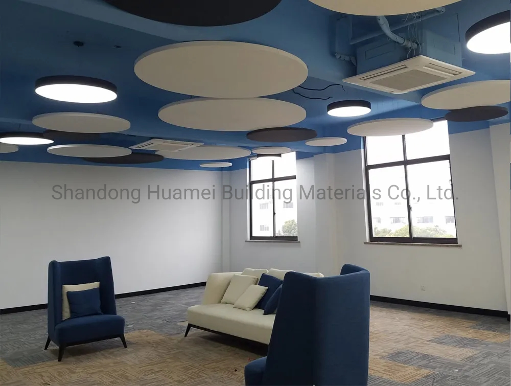 1200mm Circle Square Hexagon Suspension Acoustic Panels Hanging Acoustic Panels with Shopping Office Cinema