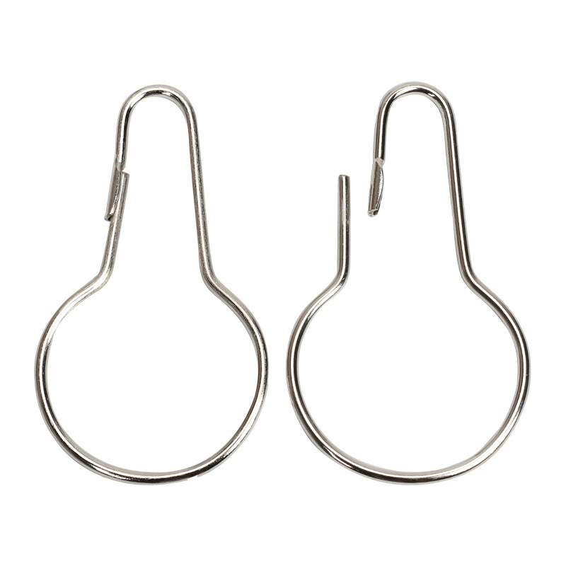 Крючки для шторки ванной 12 шт, нержавеющая сталь