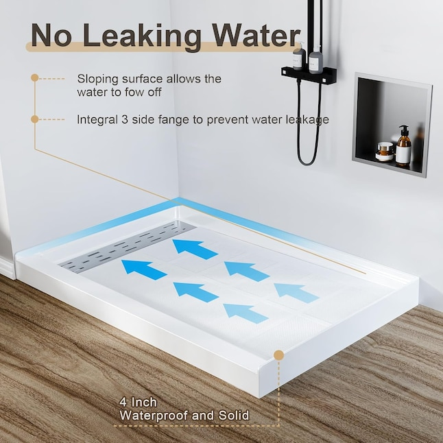 Wholesale SMC Fiberglass Sanitary Ware Bathtub Glossy Bathroom Shower Base Tray 150*80