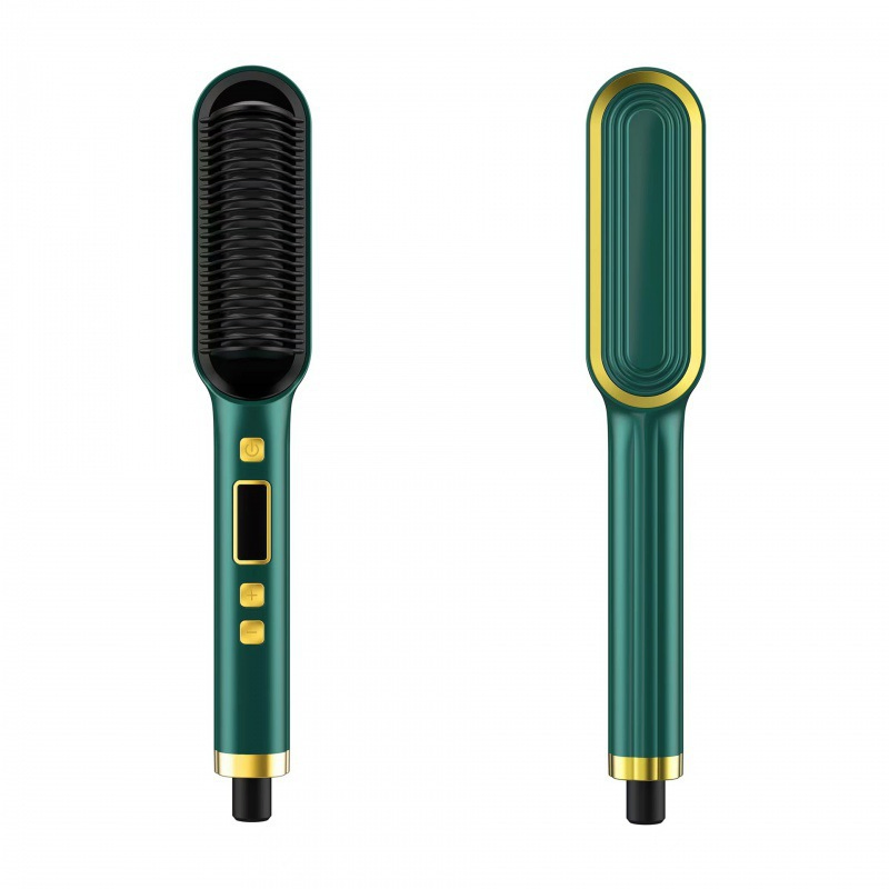 Professional Women′ S Hairstyle Ionic Hair Straightener Comb with 3 Temperature Settings & LED Screen