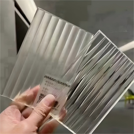 Multi-Curve Fluted Glass for Feature Wall and Backlit Bar Counter Front