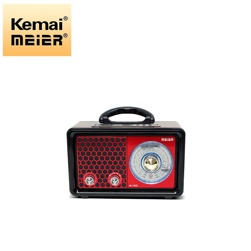 Hot Selling Multi-Band Am FM Sw 1200 mAh Electric Wooden USB/TF Radio with Remote Control