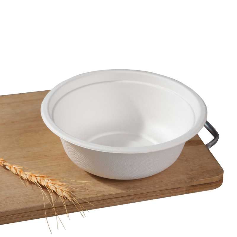 350ml Leakproof Sturdy Biodegradable Sugarcane Bagasse Pulp Bowl