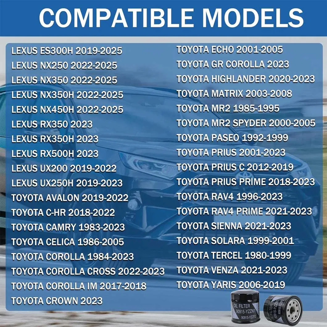 Масляный фильтр 90915-YZZF2 для Toyota Camry, Corolla