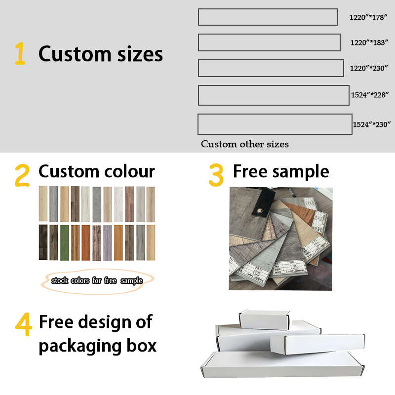 Водонепроницаемый SPC виниловый ламинат Click Lock