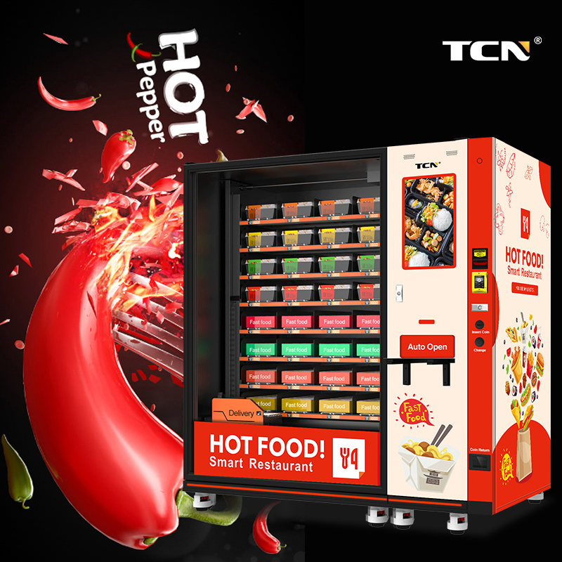 Tcn Popular Hot Food Vending Machine Automatic Fast Food Vending Machines