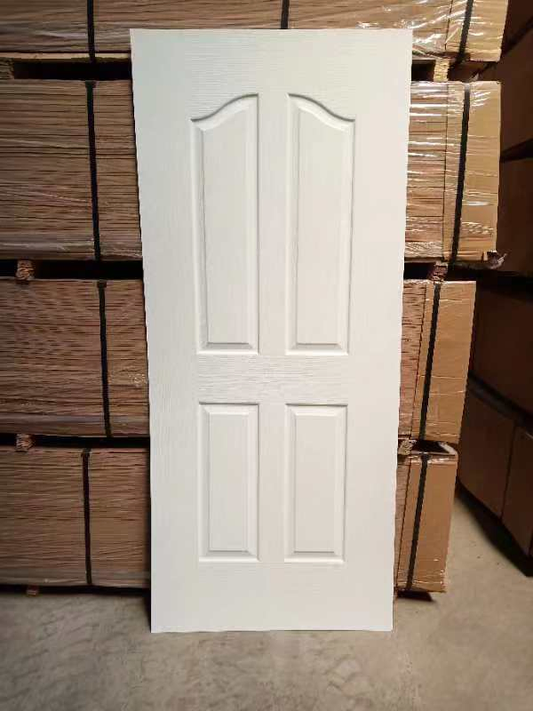 Professional 830*2100*3mm Prime White HDF Door Skin for Commercial Hotel