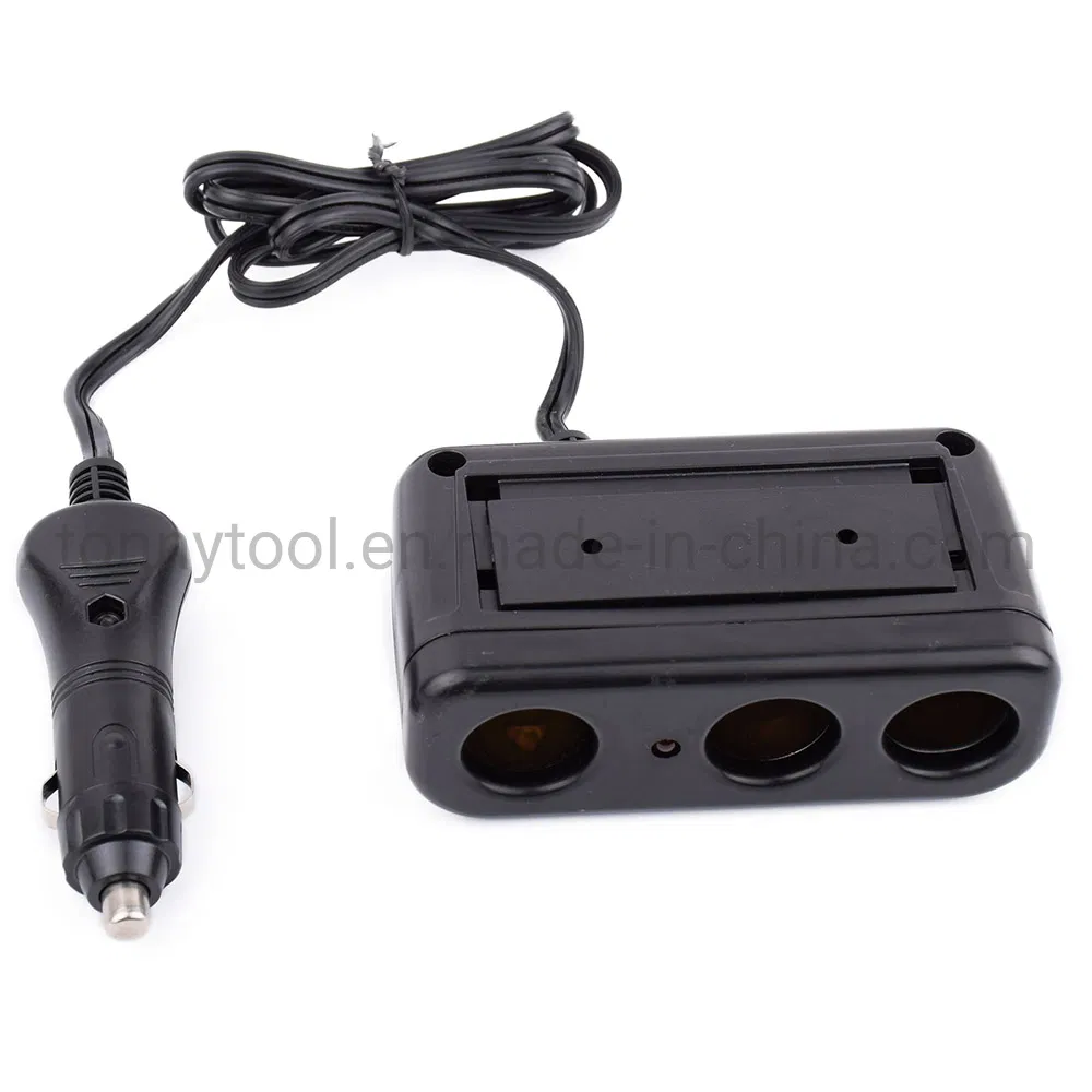 Тройной автомобильный разветвитель прикуривателя 12В/24В